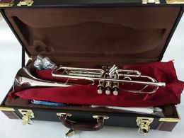 Baha Stradivarius Top Trumpet LT197S-99 Music instrument Bb Trumpet gold plated professional grade music Free