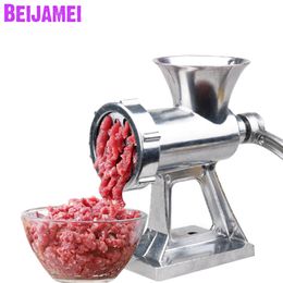 BEIJAMEI Home Manual Meat Grinder Mincer Aluminium Alloy Noodles Grinding Machine Handheld Sausage Filler Pasta Maker