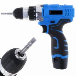 Freeshipping Vt601 12V Cordless Electric Screwdriver / Drill Rechargeable Lithium Battery Electric Screw Driver With Two-Speed Adjustm