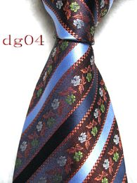 Fashion-100%Silk Jacquard Woven Handmade Men's Tie Necktie -1