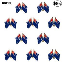 Australia UK Lapel Pin Flag badge Brooch Pins Badges 10Pcs a Lot