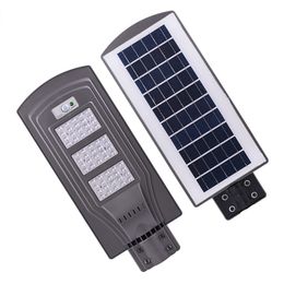 20W 40W 60W LED Solar Street Light Outdoor Waterproof IP65 PIR Sensor Smart light Garden Street Pathway Lamp