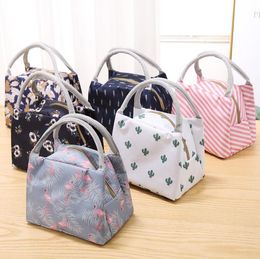 Waterproof lunch bags tote portable lunch box bag kitchen zipper storage bags for outdoor travel picnic thermal bag carry bags