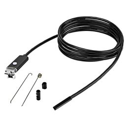 AN99 2-in-1 USB Micro Connector 5.5MM Endoscope Borescope Inspection Wire Camera 10M