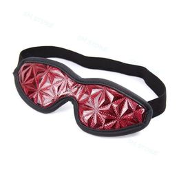 Faux Leather Patch Blindfold Grain Eye Mask Rest Relax Sleeping Shade Cover Sexy A876