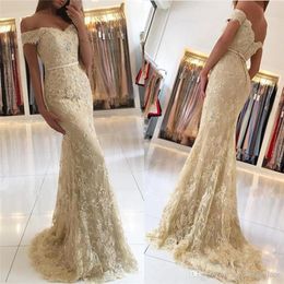 Hot Selling Mermaid Evening Dresses Cap Sleeve V-neck Sweep Train Lace Formal Evening Gowns Prom Dresses Special Occasion Dresses ogstuff