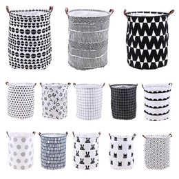 24 Styles Home Folding Laundry Basket Cartoon Storage Barrel Standing Clothing Storage Bucket Laundry Organizer Holder Pouch kid Storag M237