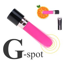 Dildo Vibrator 10 Speed Mini Lipstick Tongue Shock Vibrators Portable Bullet G-spot Clitoris Stimulator Sex Toys for Women JJD0047