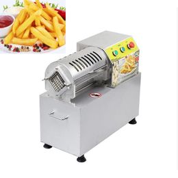 220V French fries cutting machine electric commercial automatic potato cucumber sweet potato vegetable stainless steel cutting machine