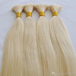 Promoções Oferta Especial 100% Cabelo Humano 100G 50 cm 60 cm Grosso Termina Loira Color Bulk à venda