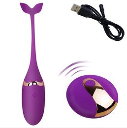 Vibrating Eggs Wireless remote control jump eggs silicone waterproof vibrator kegel balls exercises sex toys USB rechargeable