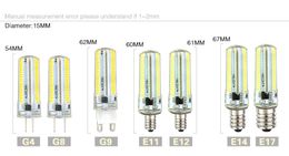 Led Light G9 G4 Led Bulb E11 E12 14 E17 G8 Dimmable Lamps 110V 220V Spotlight Bulbs 3014 SMD 64 152 Leds light