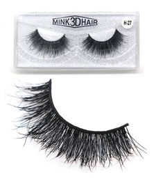 Thick false eyelashes mink natural long reusable handmade fake lashes cross messed eyelashes extension DHL Free
