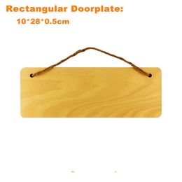 Nature Wood Blank Board Plank for DIY Sublimation Print Custom Slogan Door plate Can Add Your Logo