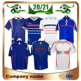 1998 Retro Version FRANCE Soccer Jersey 96 98 02 04 06 ZIDANE HENRY MAILLOT DE FOOT Soccer Shirt 2000 Home Trezeguet Football Uni 980