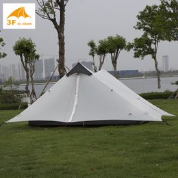 LanShan 2 3F UL GEAR 2 Person Oudoor Ultralight Camping Tent 3 Seasons / 4 seasons Professional 15D Silnylon Rodless Tent