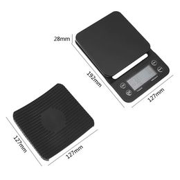 3KG 5KG 0.1g Digital Kitchen Scale +Timer Home Bar Food Coffee Weighing Balance Tools With Backlight 5 Pcs