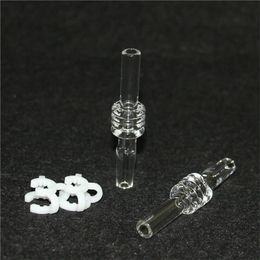 smoking 10mm 14mm 18mm Quartz Tip With Keck Clips For Mini Quartzs Tips Nail Glass Water Bongs Pipes Dab Oil Rigs