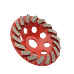 3 Pieces 5 Inch D125mm Diamond Grinding Cup Wheel with 18 Segments Diamond Grinding Disc for Angle Grinder for Concrete and Terrazzo Floor