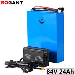 27S 3.2V 32700 cell 84V 24Ah 3000W ebike LiFePo4 battery 84V electric bike LiFePo4 battery with 5A Charger EU US Free Customs