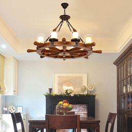 Industrieller Hanfseil-Leuchter der Edison Light Ceiling Lamps Decor hängt Retro