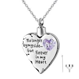 Urn Necklace for Ashes Cremation Jewellery Stainless Steel Keepsake Memorial Heart Pendant