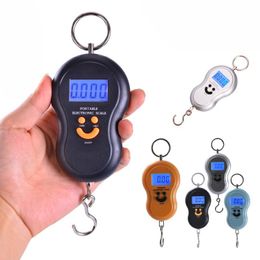 50kg x 10g Mini Digital Scale For Fishing Luggage Travel Weighting Steelyard Hanging Electronic Hook Scale Kitchen Weight Tool DBC VT1036