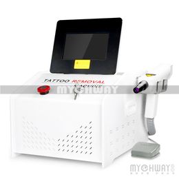 Professional 1000MJ ND Yag Laser Birthmark Pigment Lipline Removal Red Target Light Q Switch Tattoo Removal Beauty Device