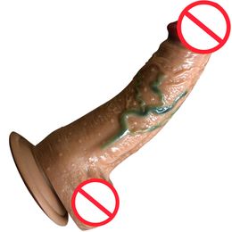 Real Penis Suction Cup Dildo Vibrator G Spot Stimulate Male Artificial Penis Flexible Dick Female Masturbators, Sex Toys for Women