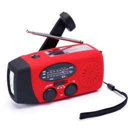 Emergency Solar Hand Crank Dynamo AM/FM/NOAA Weather Radio LED Flashlight Charge Charger 3 in 1 Outdoor Gear