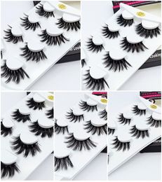 New 4 Pairs Silk Protein Eyelashes Soft Thick Fake 3d Mink Eyelashes Handmade False Eyelashes Makeup Eyelash Extension Mink Lashes Maquiagem