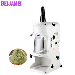 BEIJAMEI Wholesale Commercial Automatic Ice Crusher Shaver 90kg/h Electric Sand Ice Machine Block Ice Planer