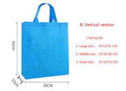 Promotional Customised Colours Eco Tote Non-Woven Shopping Bag Recyclable PP Non Woven Bags For Shopping Promotion Garment Packing