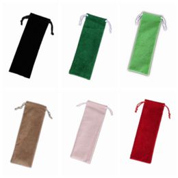 New Colourful Velvet Bag Protect Container Rope Open Cloth Case Shell Portable For Glass Bong Wood Smoking Pipe High Quality Hot Sale