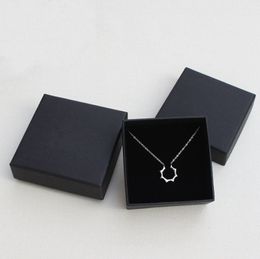 Black Box for Jewellery Necklace Pendant Gift Packaging Boxes