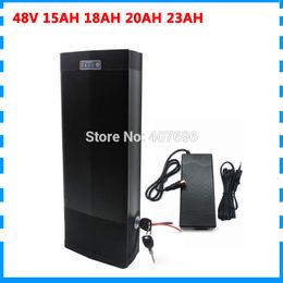 1000W 48V 15.6AH 18.2AH 20AH 23.4AH Lithium electric bike battery 48V rear rack battery with tail light and USB Port 30A BMS