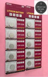 lithium cr1220 3v Australia - 2000pcs CR1220 LM1220 3V Lithium Button Cell Battery BR1220 DL1220 ECR1220 LM1220 5PCS Per Card