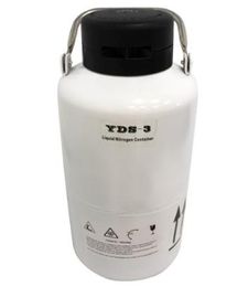 3 L Liquid Nitrogen Sperm Semen Container Cryogenic LN2 Tank Dewar with Straps 6 Canisters 25 days