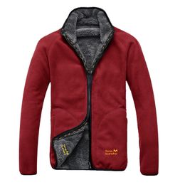 Outdoor autumn Thickened Fleece coat men Winter brushed Coats reversible style Jackets Leisure cardigan Jacket Men's Tops OUTERWEAR fleeces