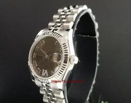 Christmas gift 8 style Ladies watches Stainless Steel 18K White Gold 178274 Automatic 2813 brown dial Roman Numeral 31mm