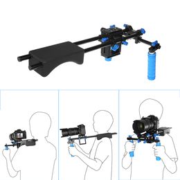 Freeshipping Portable FilmMaker System & DSLR Video Stabilizer Shoulder Mount Rig Dual-Handgrip For DSLR Video CANON SONY Nikon