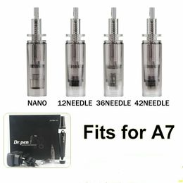 9/12/36/42 pin nano cartridge for A7 dr pen Replacement micro Needle screw Cartridges For Derma Pen Auto Microneedle System beaeuty machine