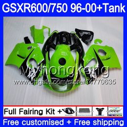 Bodys Stock green black+Tank For SUZUKI SRAD GSXR 750 600 1996 1997 1998 1999 2000 291HM.74 GSXR600 GSXR-750 GSXR750 96 97 98 99 00 Fairing