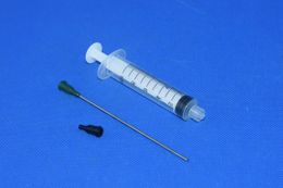 10 packs 10ml10cc syringe & 14G blunt tip needle length 10CM & cap