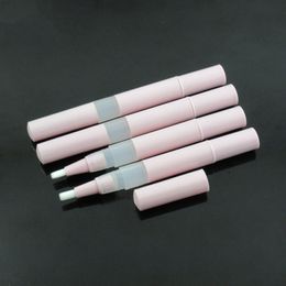 2.5ml Cosmetic pink pen, twist pen dispenser with leak resistant applicators for gel and cream,lip gloss F2237