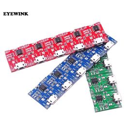 Freeshipping 100pcs/lot Micro USB 5V 1A 18650 TP4056 Lithium Battery Charger Module Charging Board With Protection Dual Functions