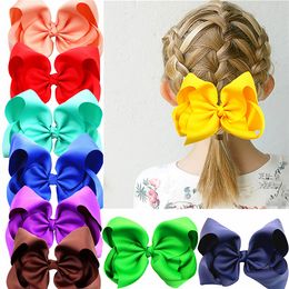 Fashion bow children's hairpin popular threaded pure-color flower candy color headdress children's hair accessories T3C5008