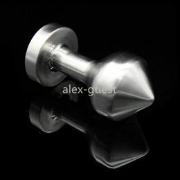 Chastity Devices Male and female metal large plug, stainless steel heavy pearl Zhen toys A114