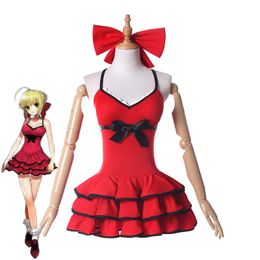 Fate/Extra Sabre Nero Claudius Caesar Augustus Cosplay Costume Red Swimsuit Cosplay Fate Grand Order Cosplay Costume