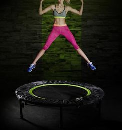 cardio trampoline UK - Trampolines Mini Trampoline Fitness Indoor Bungee Rebounder Jumping Cardio Trainer Workout Sports Equipment Foldable